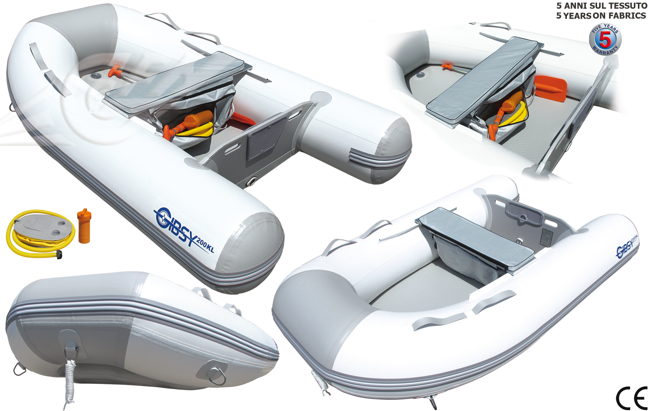 GFN BATTELLO GIBSY 200 " KING LIGHT " INFLATABLE BOAT