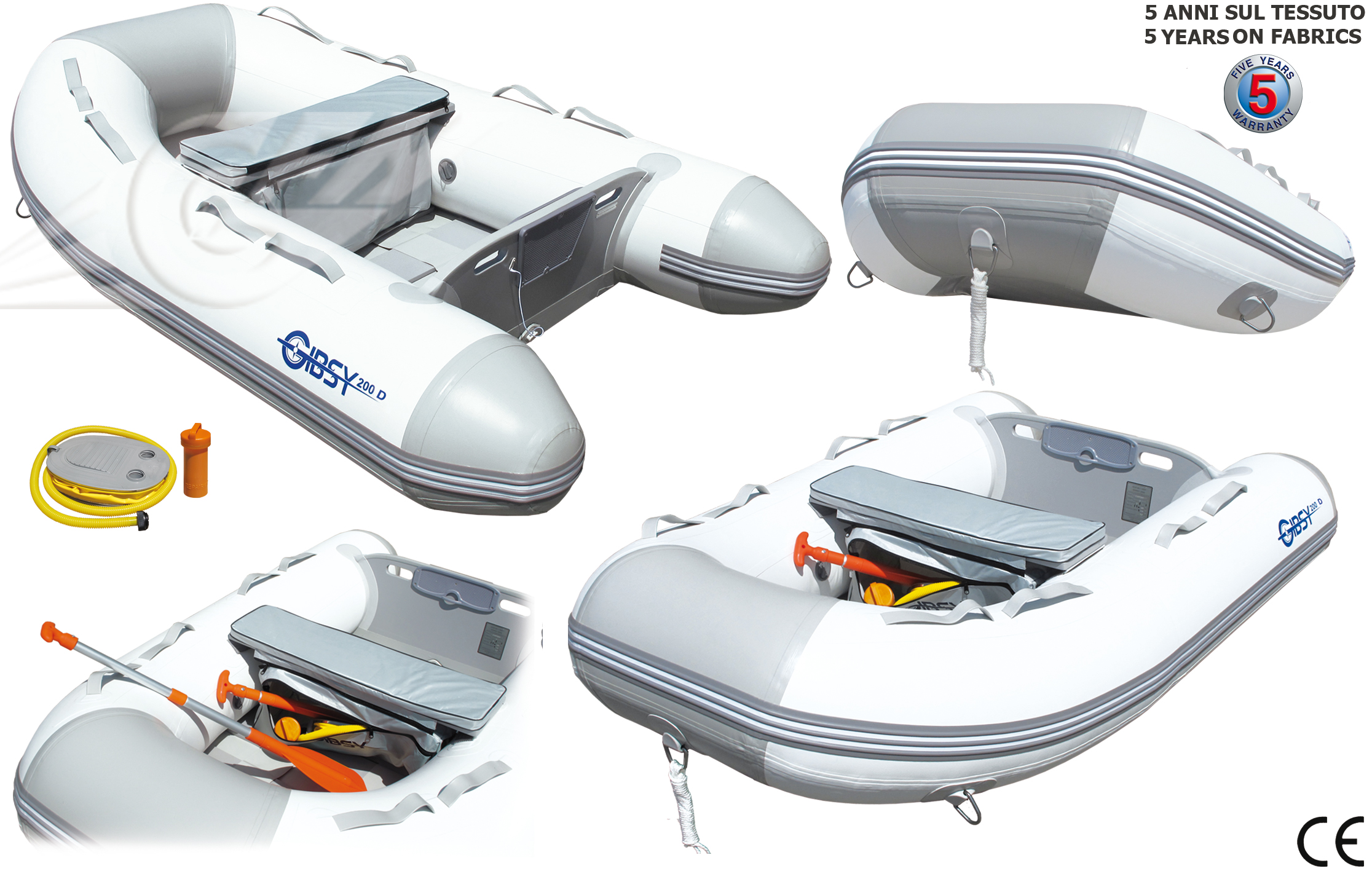 GFN BATTELLO GIBSY 200 "D" INFLATABLE BOAT