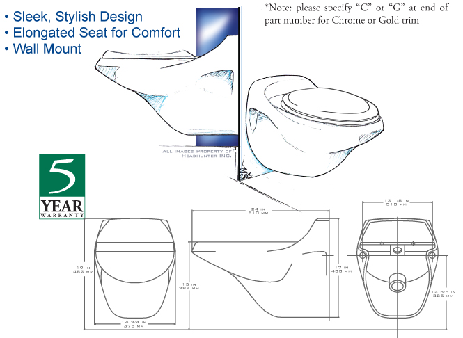 RFA-BKT-ST ROYAL FLUSH AERO WALL MOUNTING BRACKET - STEEL CONSTRUCTION W/ PRIMER COATING
