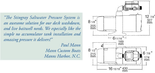 SR-230/50 STINGRAY SALTWATER PRESSURE SYSTEM - 230V AC/50 HZ