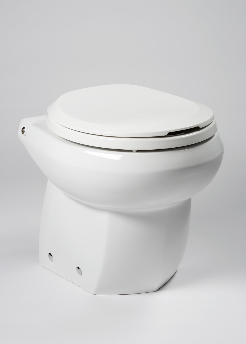 RFE-5 ROYAL FLUSH ESPRESSO TOILET - SAND W/ CHROME TRIM
