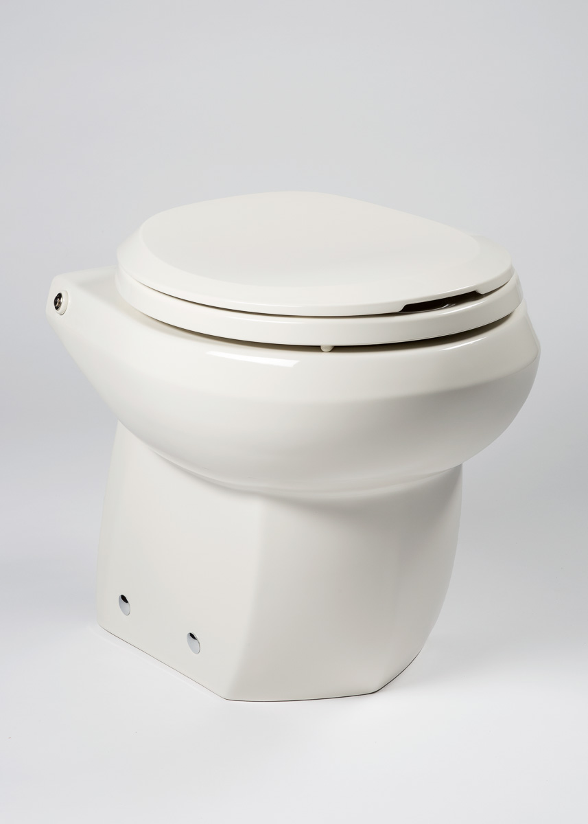 RFE-5 ROYAL FLUSH ESPRESSO TOILET - SAND W/ CHROME TRIM