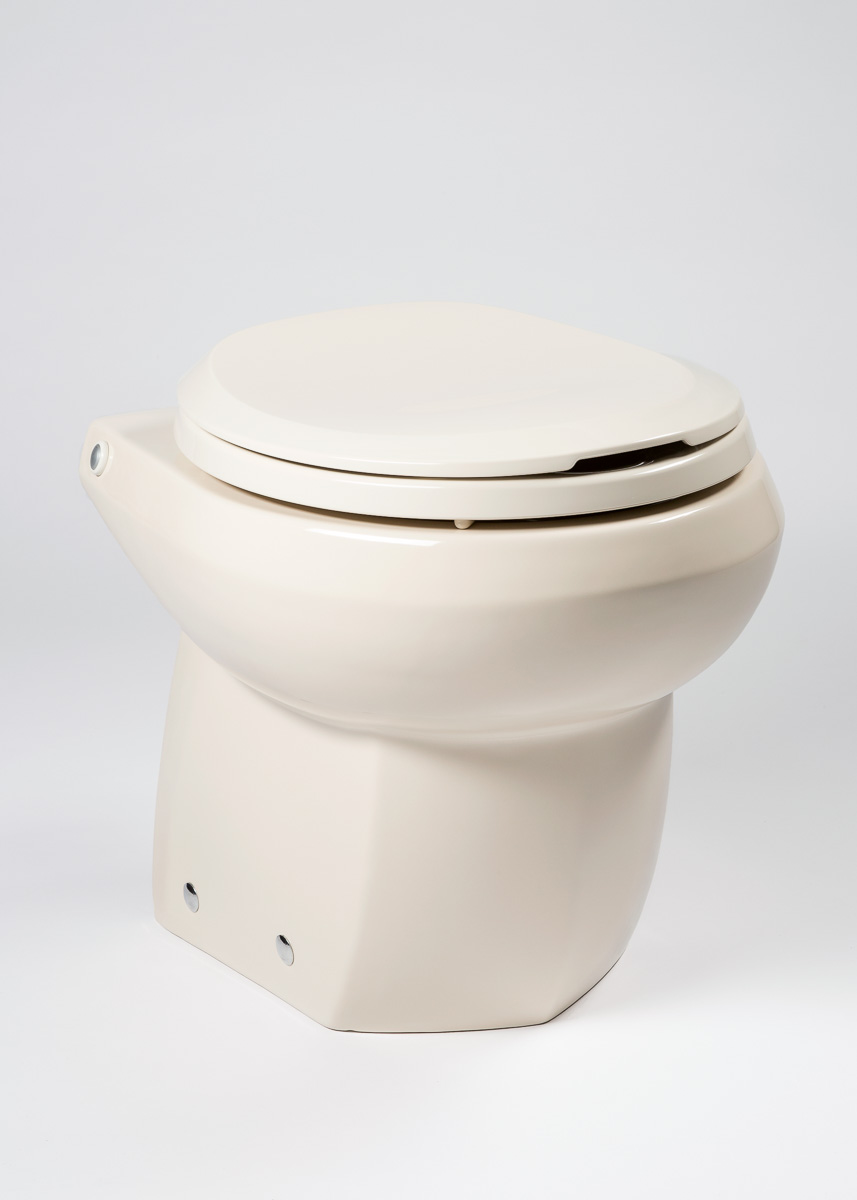 RFE-5 ROYAL FLUSH ESPRESSO TOILET - SAND W/ CHROME TRIM